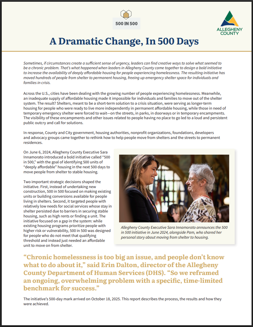 Open A Dramatic Change, In 500 Days report (PDF, 150 MB)